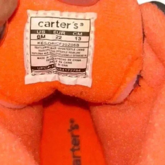 NWOT Carter's Keilor Toddler Boys Navy Blue Orange/Gray Winter Snow Boots S6
￼￼￼ - Picture 10 of 11